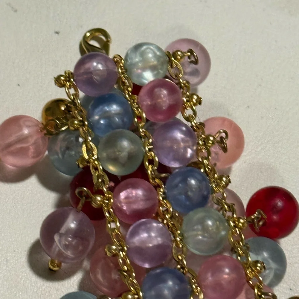 VINTAGE SET OF HOOP EARRINGS AND BRACELET - Picture 10 of 11